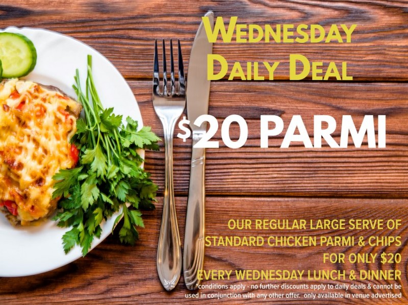 Wednesday Daily Deal - Available lunch & dinner