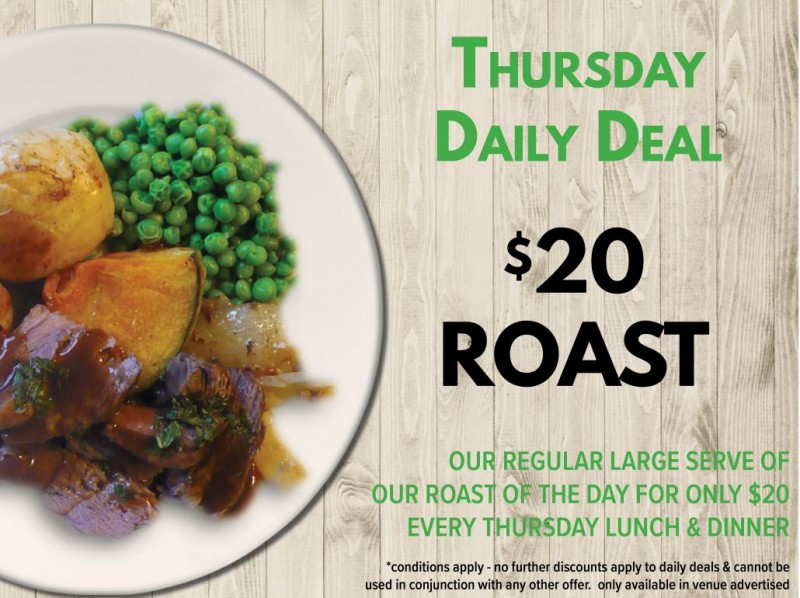 Thursday Daily Deal - Available lunch & dinner